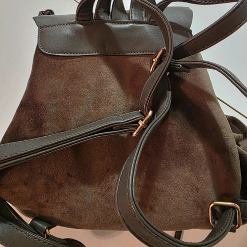 Velveteen khaki backpack like new