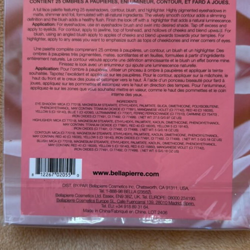Satin Rose makeup palette Bellapierre Cosmetics new