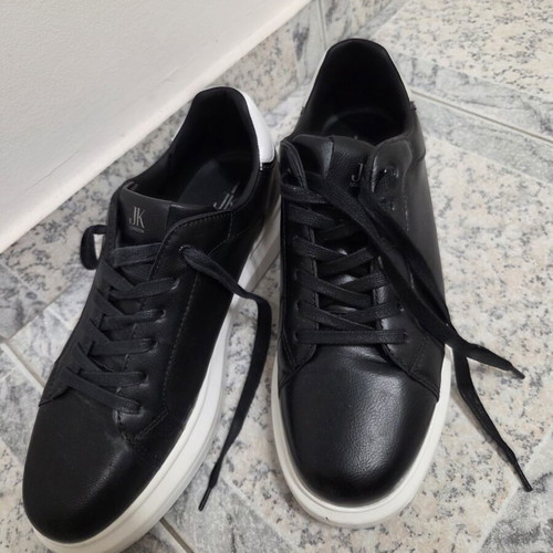 JK London men's shoes size 44 like new black and white casual