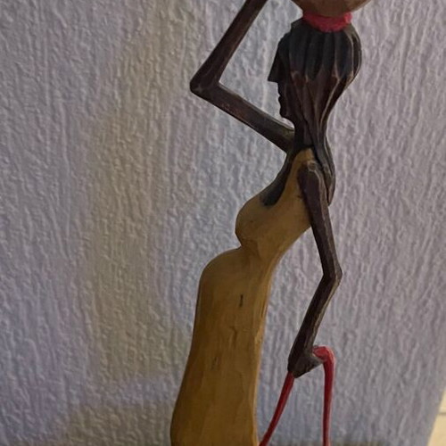 Wooden sculpture from Madeira new, height 35 cm