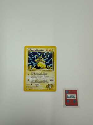 Lt. Surge’s Electabuzz Holo Rare Pokemon Card Gym Heroes new