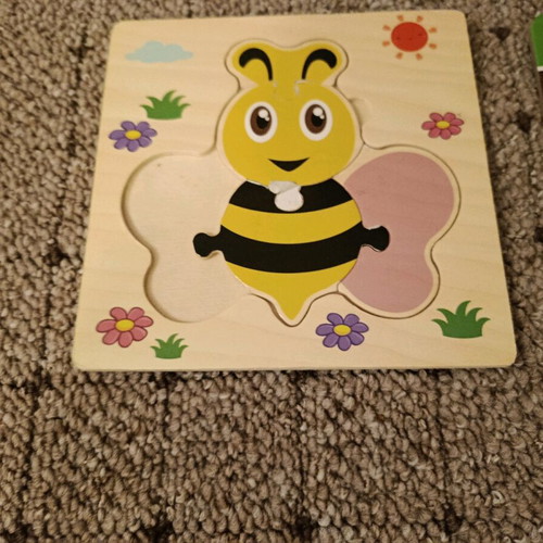 Wooden puzzles used, baby and kids jungle design