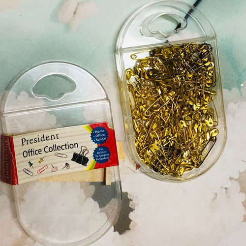 Safety pins used, pack of 150 pcs, 17 mm x 0.4 mm