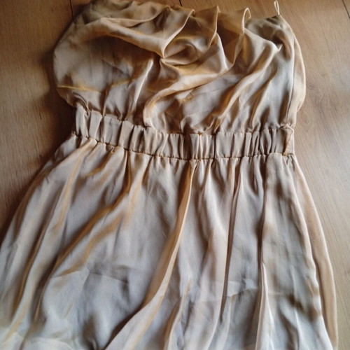 BSB Strapless Dress M Like New, Gold
