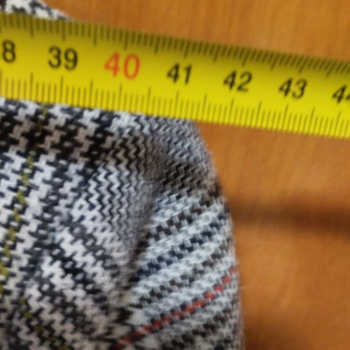 Blazer checked, used, size M, light gray