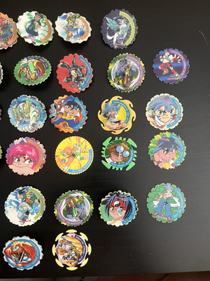Bayblade spinning tops used, collectible set