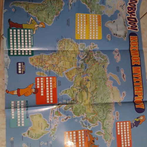 Scooby-Doo collectible poster with Mystery Machine storage box new