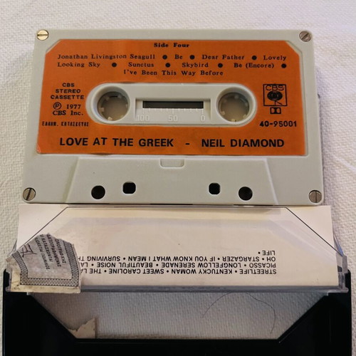 Neil Diamond Love at the Greek κασέτα μεταχειρισμένη, live άλμπουμ 1977