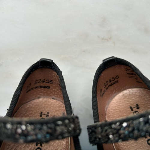 Repetto Paris Girls Black Silver Glitter Mary Jane flats used, EUR29