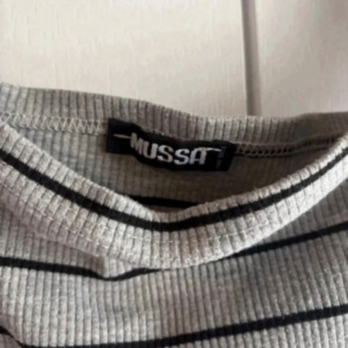 Striped dress Muse like new, black and gray