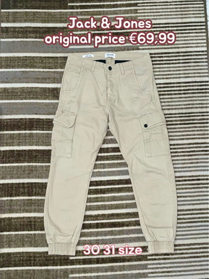 Jack & Jones Cargo παντελόνι καινούργιο μπεζ size 31 30