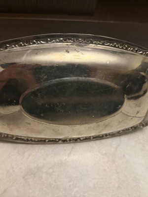 Silver antique tray used