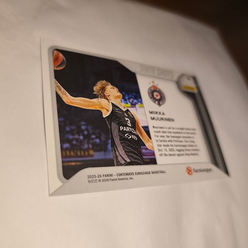 Miikka Muurinen 1/1 Euroleague Contenders Suite Shorts Partizan 2025-2026
