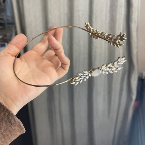Ancient Greek Headband like new, gold and silver leaves