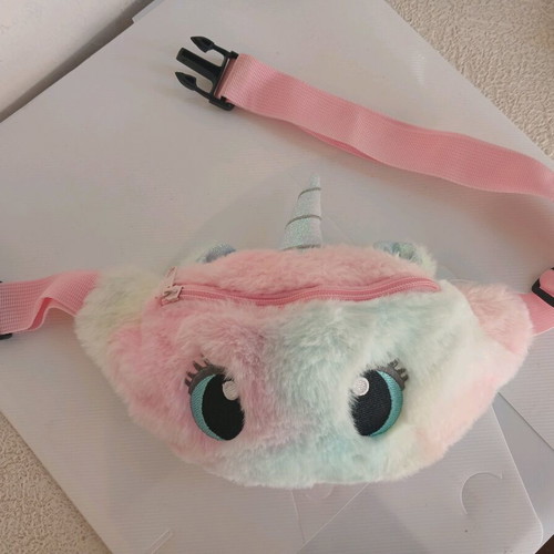 Children's Waist Bag Unicorn like new, pink and turquoise