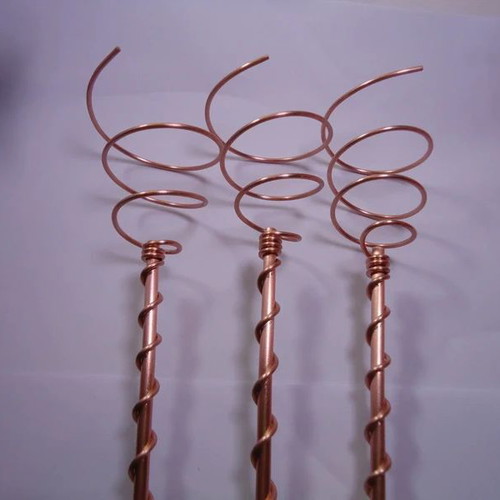 Copper antennas for electro-cultivation, new, pack of 3