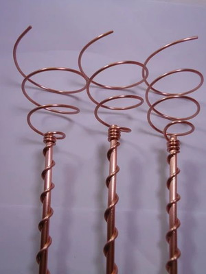 Copper antennas for electro-cultivation, new, pack of 3