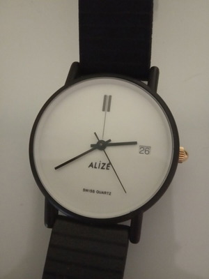Alize watch used, women's with black elastic strap