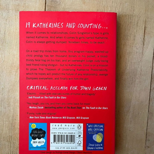 An Abundance of Katherines by John Green used, English