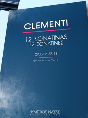 Clementi 12 Sonatinas Opus 36, 37, 38 Piano Book new