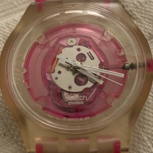 Swatch Pinksea model SUJK103 women's watch new pink