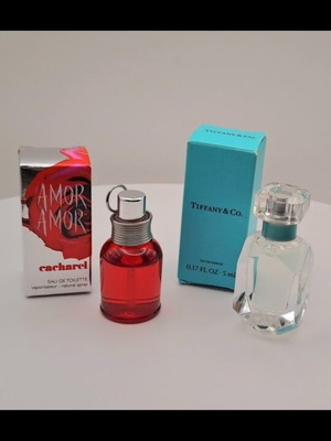 Cacharel Amor Amor и Tiffany Eau de Parfum миниатюри нови
