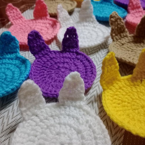 Easter handmade bunny coasters new