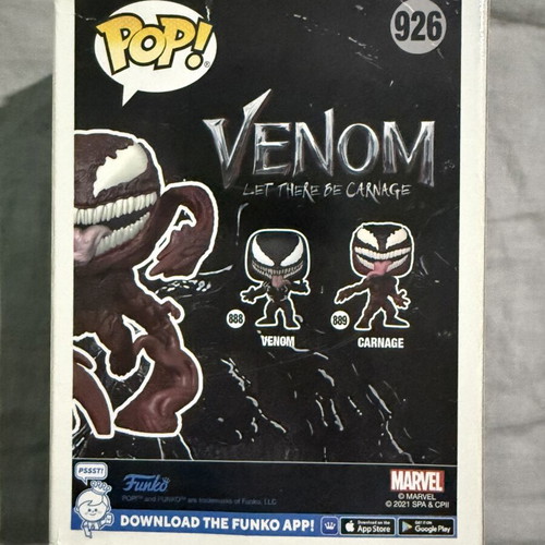 Funko Pop Carnage 926 new
