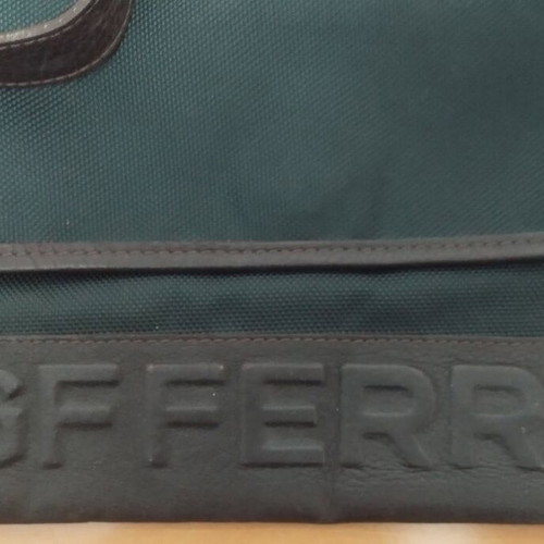 GF FERRE shoulder bag used, authentic brown and green