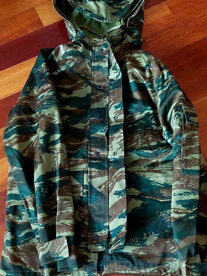 Camo jacket Greek production new, size XS