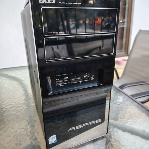 Acer Aspire desktop PC with 480GB SSD and 4GB RAM, Windows 10 & Office