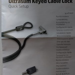 HP Κλειδαριά Notebook Security Cable Lock σαν καινούργιο