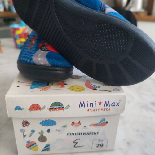 Mini Max children's anatomical slippers size 29 like new, blue