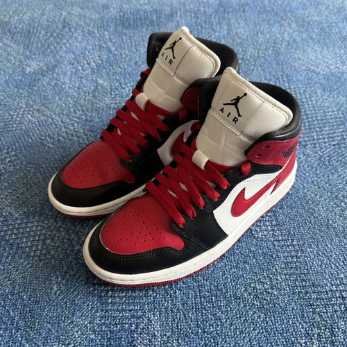 Air Jordan 1 Mid Alternate Bred Toe women's sneakers size 37.5