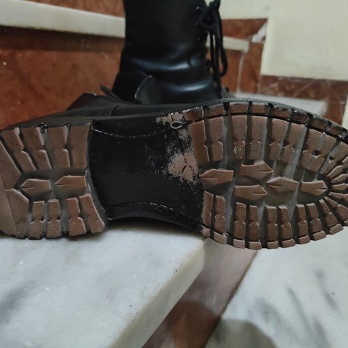Pitbull leather ankle boots used, size 43, black, YKK zipper
