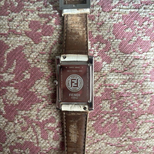 FENDI women's watch used Swiss Made with mother of pearl dial