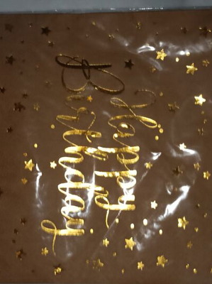 Салфетки Happy Birthday комплект от 12 с златни звезди нови