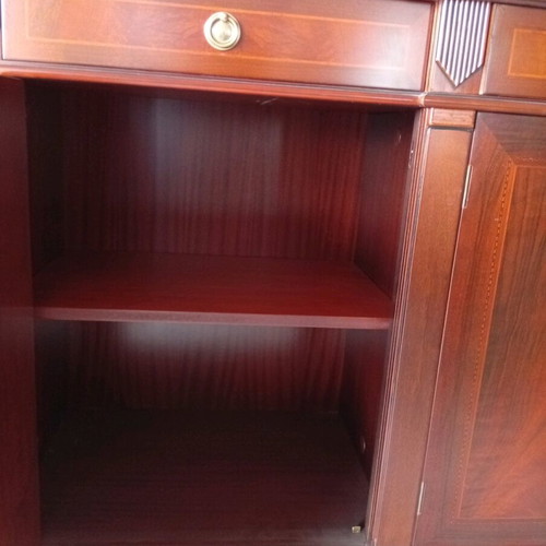 Buffet new with mirror and walnut veneer