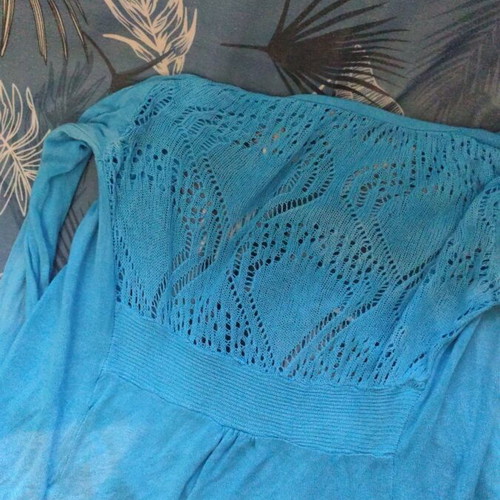 Cardigan turquoise used, size M 38 10