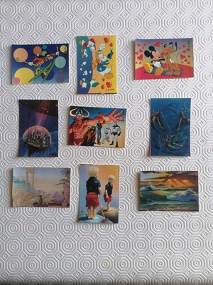 Super Fantasy Stickers series G.B. TOYS like new, 133 pieces