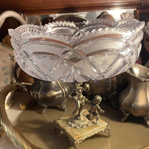 Rococo crystal bronze German piece of exceptional quality