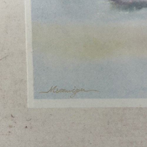 Set of vintage lithographs by artist Μεσσηνεζη like new, collectible