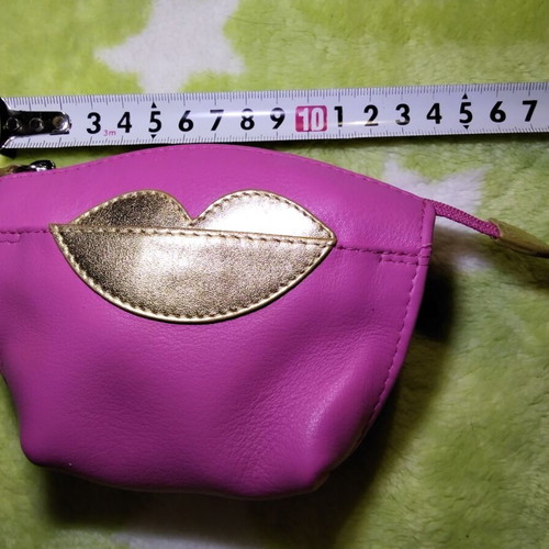 Women's leather handbag like new, pink and gold