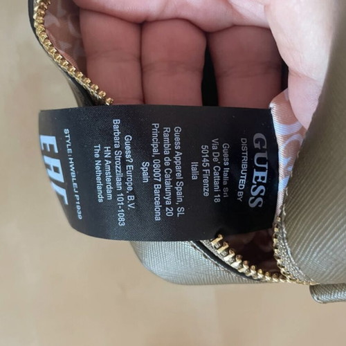 Guess crossbody bag with gold chains, olive green