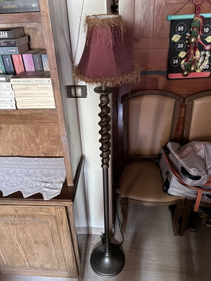 Vintage brass table lamp like new, 1950s solid