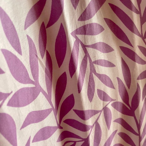 Nisw shirt dress violet with white floral, like new, size M