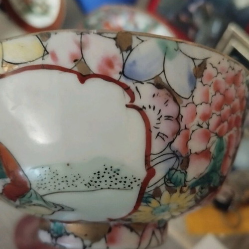Satsuma plate and Chinese plate with bowl like new