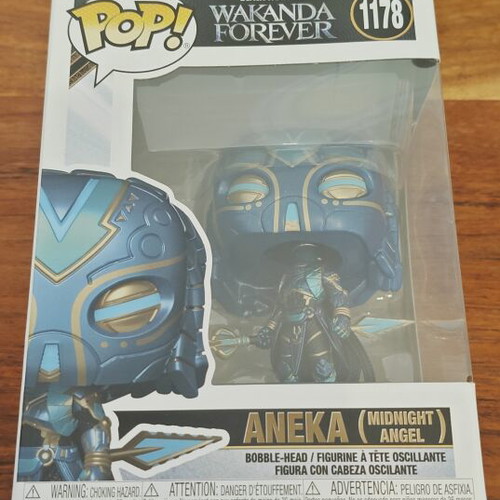 Funko Pop! Marvel Black Panther Wakanda Forever Aneka (Midnight Angel) #1178 used with base