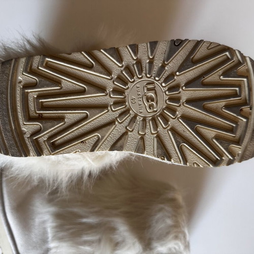 Ugg Australia boots with external fur, like new, size 40, white