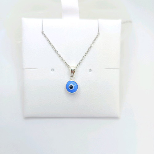 Necklace chain with silver 925 evil eye new, turquoise